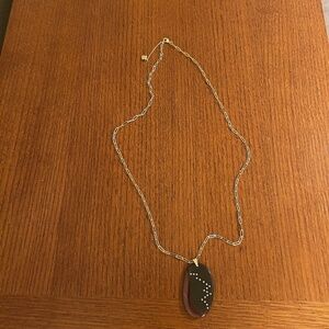 Park Lane Women's Necklace, Oval Maroon and Purple Pendant with Gold Tone Chain‎